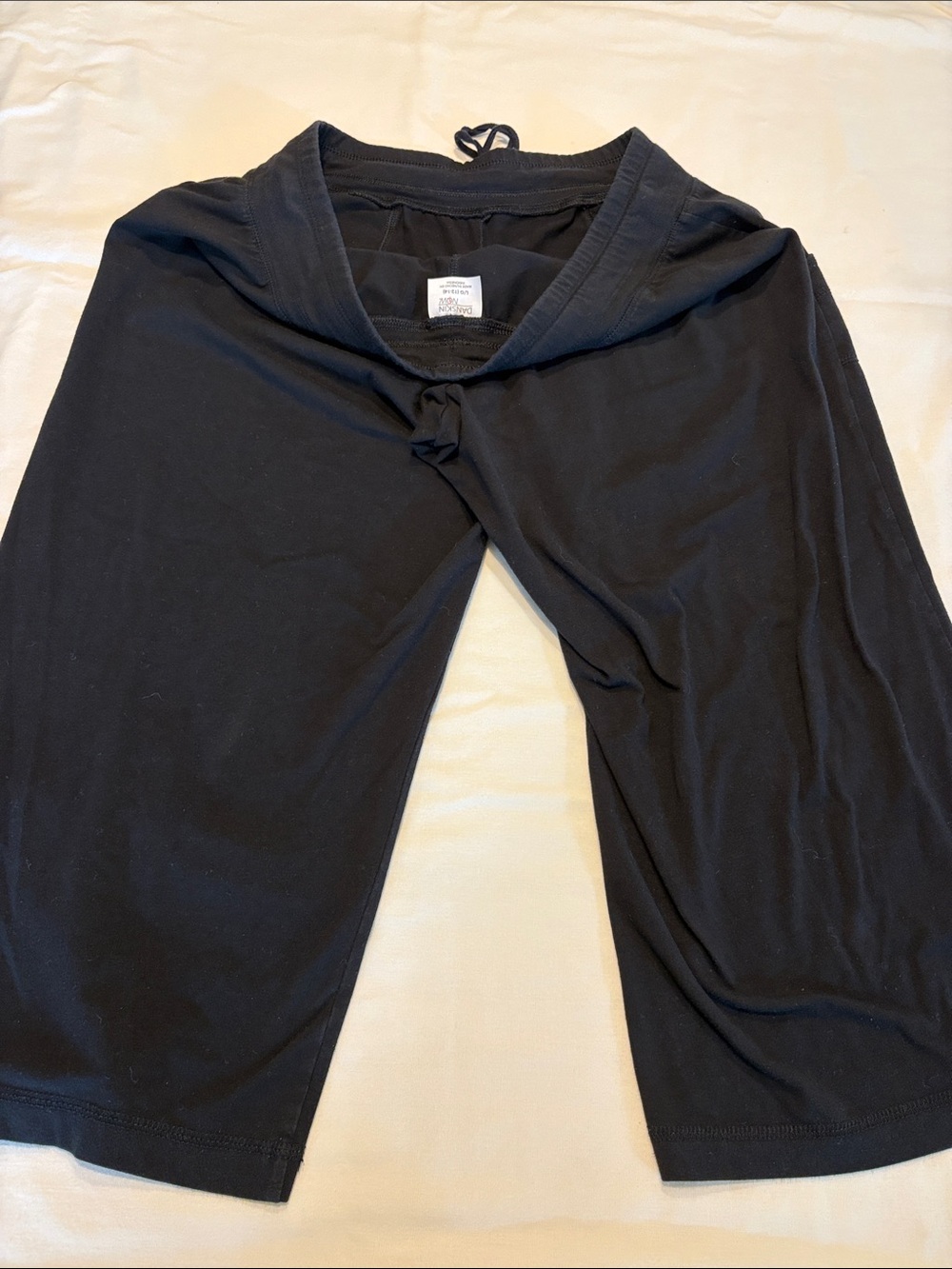 Danskin Black Activewear Top with Contrasting Logo Detail